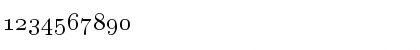 Download cmmi10 Regular Font Numeric Preview