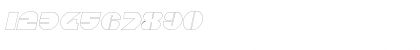 Download CircularSawOutline Oblique Font Numeric Preview