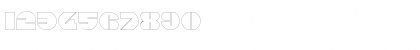 Download CircularSawOutline Regular Font Numeric Preview