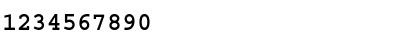 Download Courier (WE) Bold Font Numeric Preview
