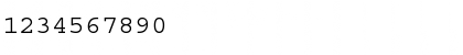 Download Courier (WT) Regular Font Numeric Preview