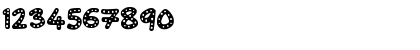 Download Crazy Dots Regular Font Numeric Preview