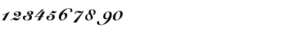 Download Cursive-Elegant Normal Font Numeric Preview
