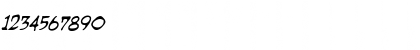 Download Dragonbones BB Italic Font Numeric Preview