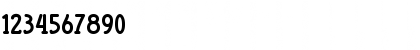 Download Blueno Chocolate Regular Font Numeric Preview
