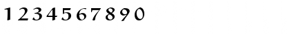 Download eurb5 Regular Font Numeric Preview
