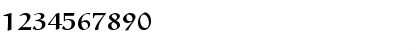 Download eurb8 Regular Font Numeric Preview
