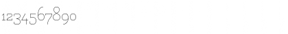 Download Flamenco Light Font Numeric Preview