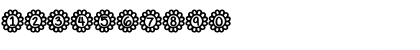 Download FlowerPower Medium Font Numeric Preview