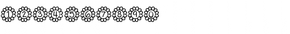 Download FlowerPower Medium Font Numeric Preview