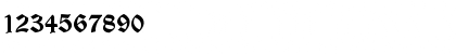 Download WittenbergerFrakturMTDfr Bold Font Numeric Preview