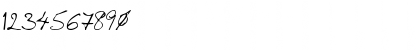 Download Giles Regular Font Numeric Preview