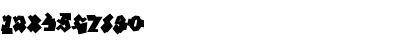 Download Graffiti Treat Back Font Numeric Preview