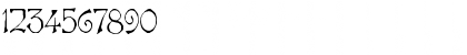 Download Adalbert Regular Font Numeric Preview