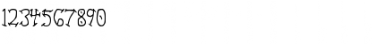 Download Ashlin Regular Font Numeric Preview