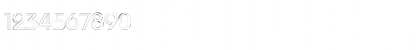 Download Astra hollow Line Regular Font Numeric Preview