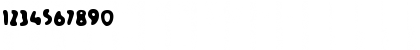 Download BUBBLE GUM Regular Font Numeric Preview