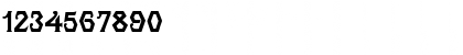 Download Clearcut Regular Font Numeric Preview
