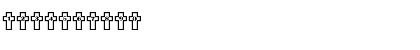 Download Cross Letters Regular Font Numeric Preview