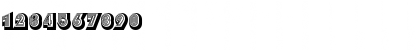 Download Drop Shadow Regular Font Numeric Preview