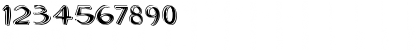 Download EMBOSER Regular Font Numeric Preview