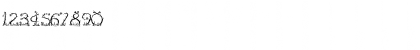 Download Florida Regular Font Numeric Preview