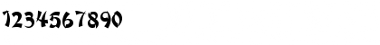 Download WontonICG Medium Font Numeric Preview