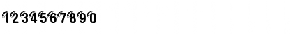 Download Land Line Regular Font Numeric Preview