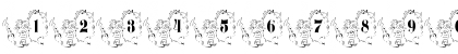Download Pet Monster Regular Font Numeric Preview