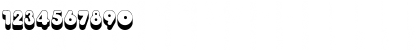 Download Round Shadow Regular Font Numeric Preview