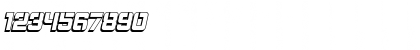 Download Bombardment 3D Italic Font Numeric Preview