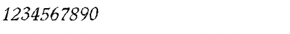 Download WorcesterRandom Italic Font Numeric Preview