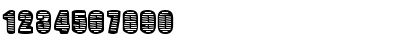 Download Zebra Stripes Regular Font Numeric Preview