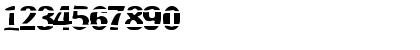 Download Zebra Strips Regular Font Numeric Preview