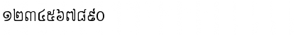 Download Kh-SrokKhleang Regular Font Numeric Preview