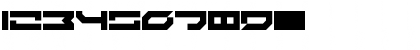 Download LDR#8 Regular Font Numeric Preview