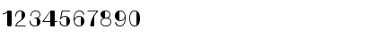 Download Bondi Regular Regular Font Numeric Preview
