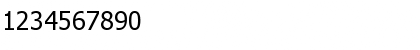 Download Tahoma Regular Font Numeric Preview
