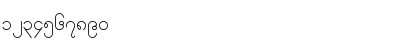 Download WwinBurmese Normal Font Numeric Preview