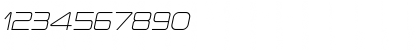 Download a峰ace light Italic Font Numeric Preview