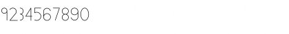 Download Adlanta Light Font Numeric Preview
