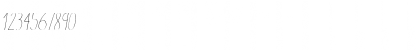 Download Aracne Condensed Light Italic Condensed Light Italic Font Numeric Preview