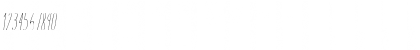 Download Aracne Ultra Condensed Light Italic Ultra-condensed Light Italic Font Numeric Preview