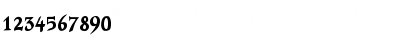 Download Auca Regular Font Numeric Preview