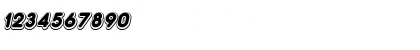 Download Double債bble Shadow Italic Font Numeric Preview