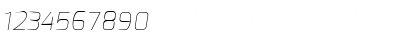 Download Exo Thin Italic Font Numeric Preview