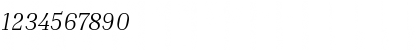 Download Inria Serif Light Italic Font Numeric Preview