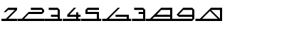 Download MEGA SLANT LINE Regular Font Numeric Preview