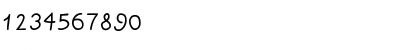 Download WritersFont Regular Font Numeric Preview