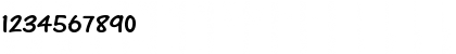 Download One Stroke Script Plain Font Numeric Preview